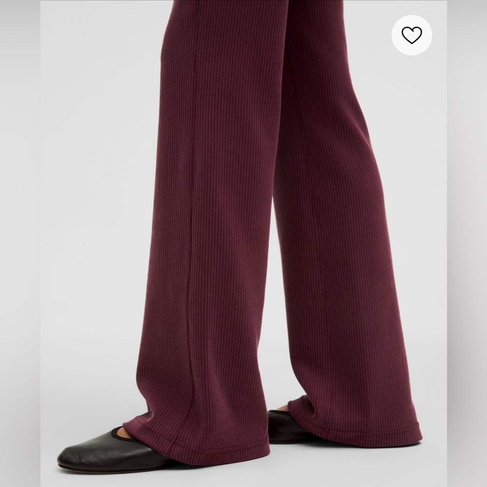NWT Ribbed Softstreme Flared Pant (Regular) - Garnet - Picture 6 of 11